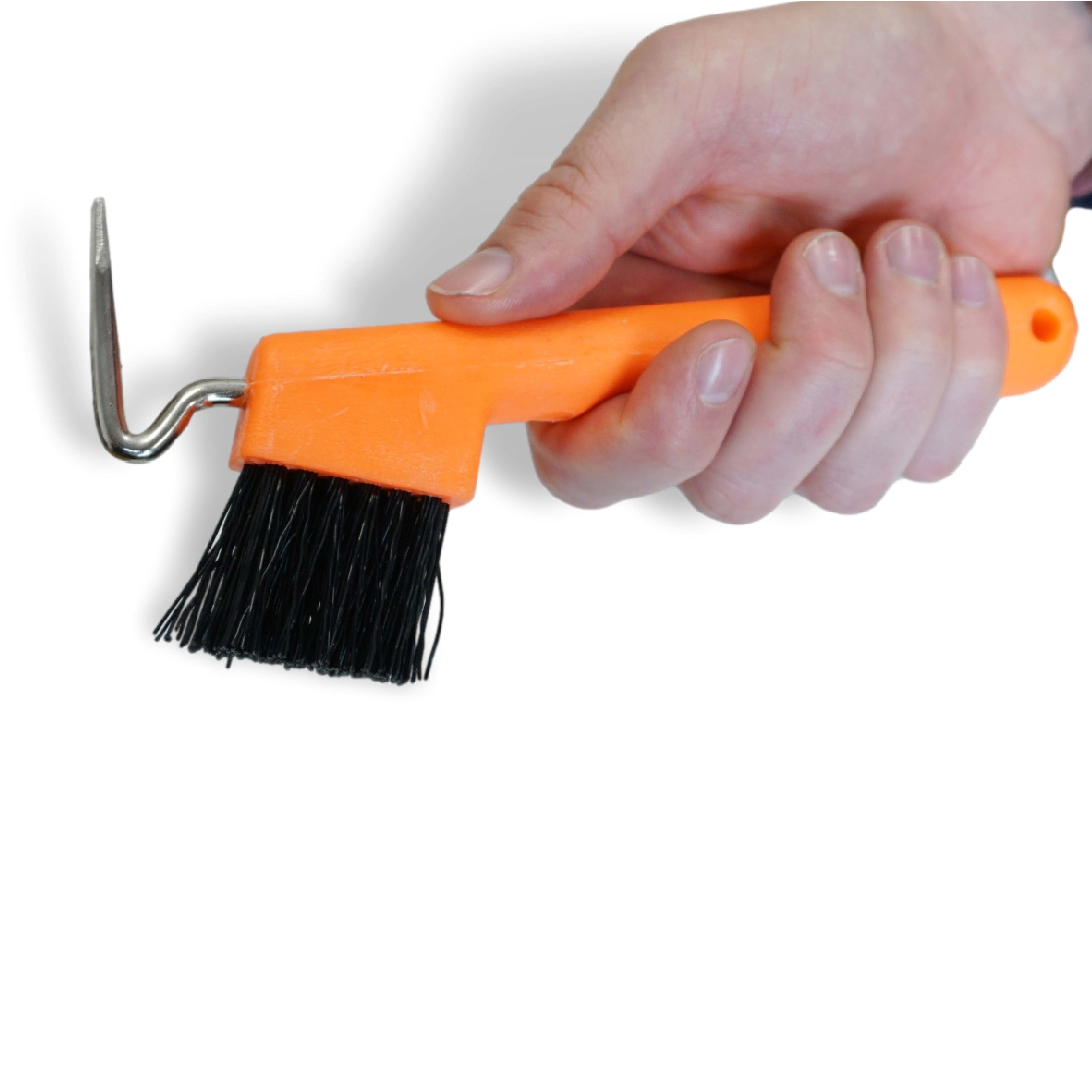 Hufkratzer mit stabiler Bürste und ergonomischen Griff